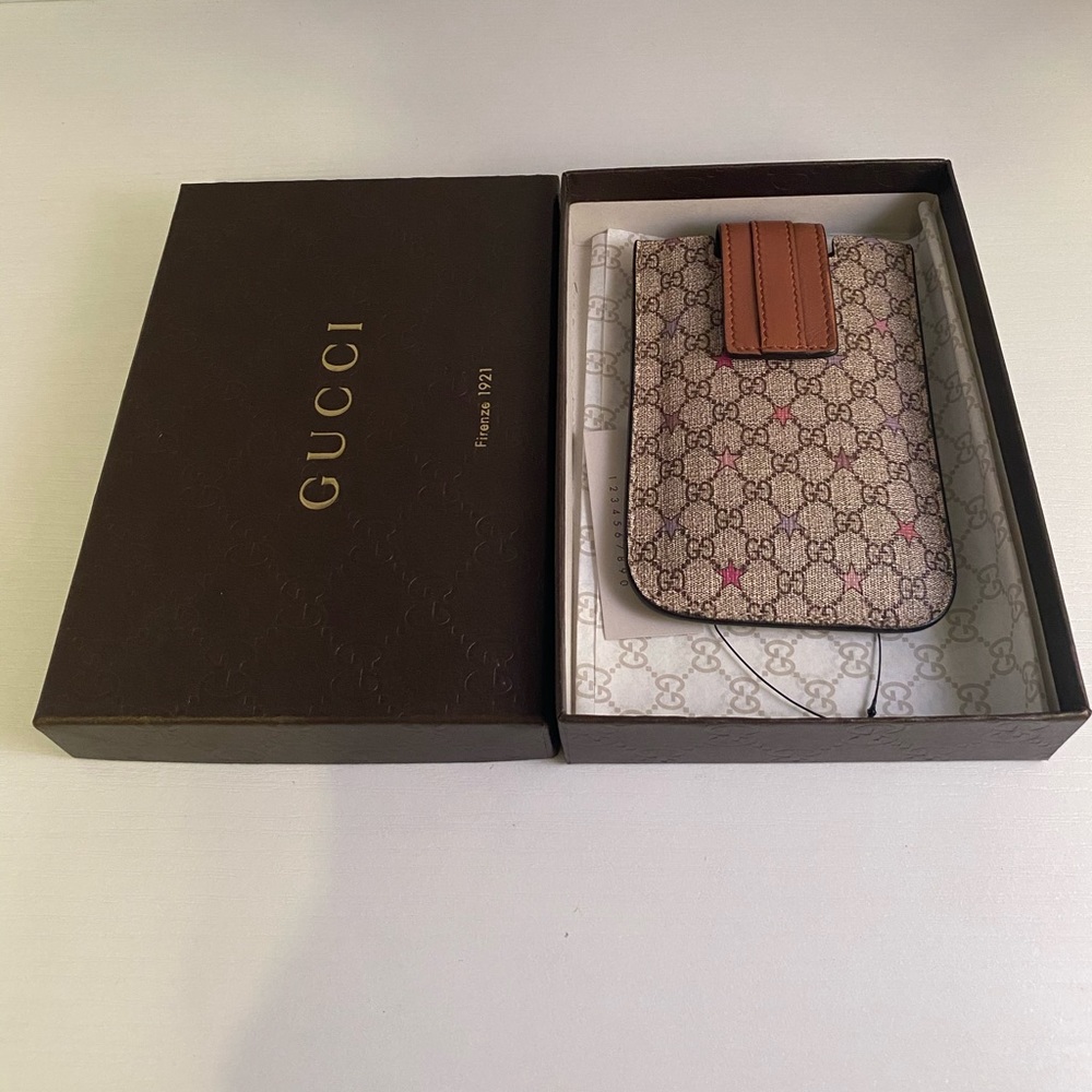 Authentic GUCCI Monogram IPhone 5 Cell Phone Case